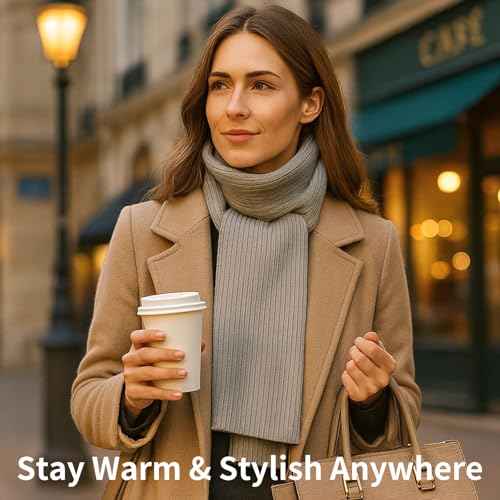 100% Pure Mongolian Cashmere Scarf for Women & Men Soft, Lightweight, Warm Fall Winter Wrap with Luxury Gift Box