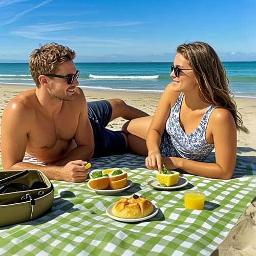 Outdoor Picnic Blanket,Extra Large Picnic Blanket Beach Blankets, Picnic Mat Waterproof Sand Proof Foldable Portable for O...