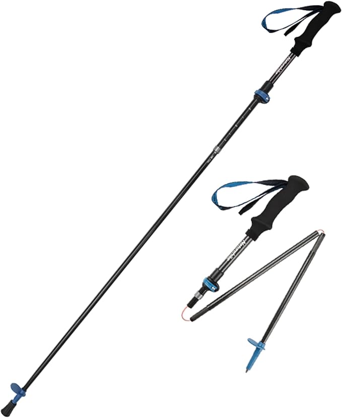 Naturehike Changfeng EXT Trekking Pole, 1pc Ultralight Carbon Hiking Pole for Women, Men, Adjustable Collapsible Walking S...