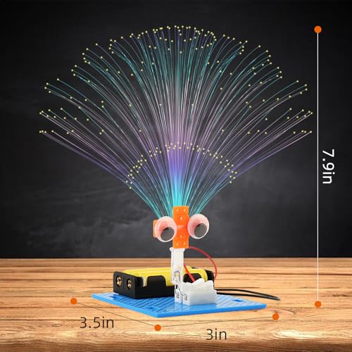 7 Set Bulk STEM Kit Individual Craft Kits for Kids, Science Projects Crafts Group Activity, Light Experiments Circuit Toy...