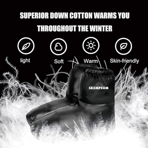 [Upgraded] Ultralight Winter Camping Booties Warm Socks Sleeping Sock for Men & Women,Water-Resistant Warm Soft Cozy for C...
