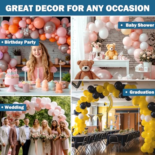 KICNIC Balloon Arch Strip Kit for Garland, 32.8 Feet Balloon Tape Strips and 200 Glue Point Dot Stickers for Party Wedding...