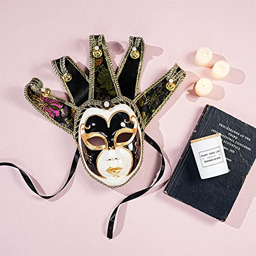 YU FENG Venetian Comedy Mask Exquisite Decoration Jester Masks for Party Holloween