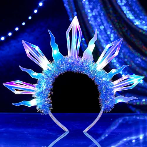 Yean Light Up Headbands Led Headband Party Hair Accessories for Women and Girls