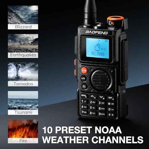 BAOFENG K6 Tri-Band Handheld Ham Radio Full Kit, 5W Two Way Radio, UHF/VHF/1.25M/NOAA/FM/Air Receiver, 2600mAh Battery Type-C Charging, Speaker Mic, Programming Cable, Chirp Compatible [2 Packs]
