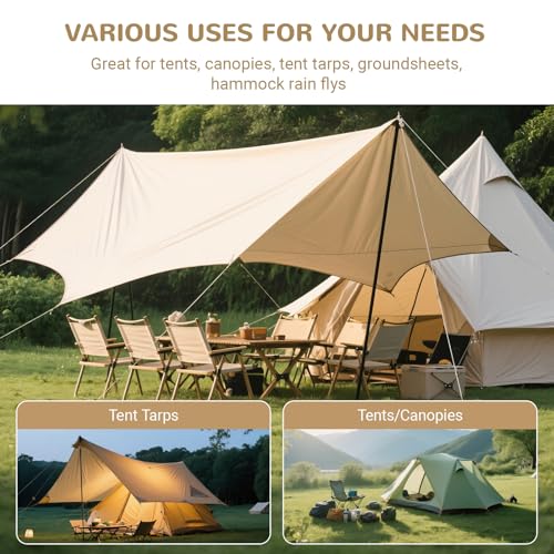 AnyGear 7075 Aluminum Tent Stakes 15 Pack - Ultralight Tri-Beam Tent Pegs with Reflective Rope - Essential Tent Accessorie...
