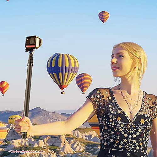 Andoer Adjustable Extension Pole, Carbon Fiber Selfie Stick 1.5m with 1/4" Screw for Insta360 One X/X2/R Panoramic Camera ...