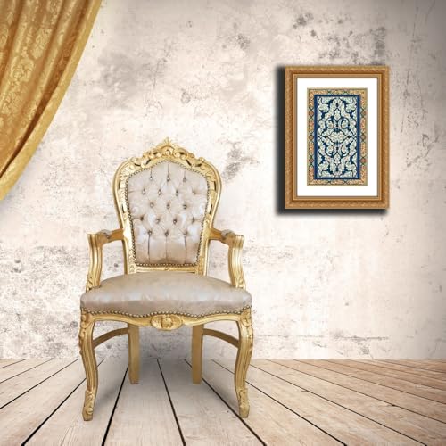 ArtDirect Non-Embellish Persiann Ornament III Custom Framed Art Print Giclee Print or Canvas Options with Various Sizes and Customization by Vision Studio