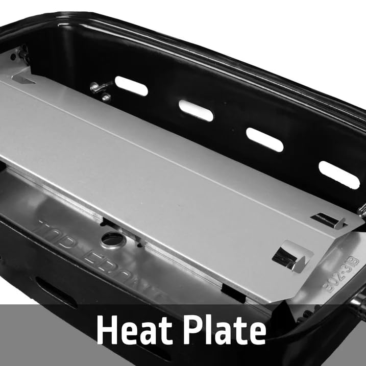 TNLOJI 17.5 Inch Portable Tabletop Gas Grill - 1-Burner Black Propane Grill with Removable Lid & Adjustable Heat Control, ...
