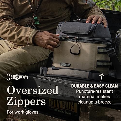 Coleman Pro 16-Can Premium Soft Cooler Lunchbox, Fully Insulated Lid & Body Stays Cold up to 30 Hours, Great for Camping, ...