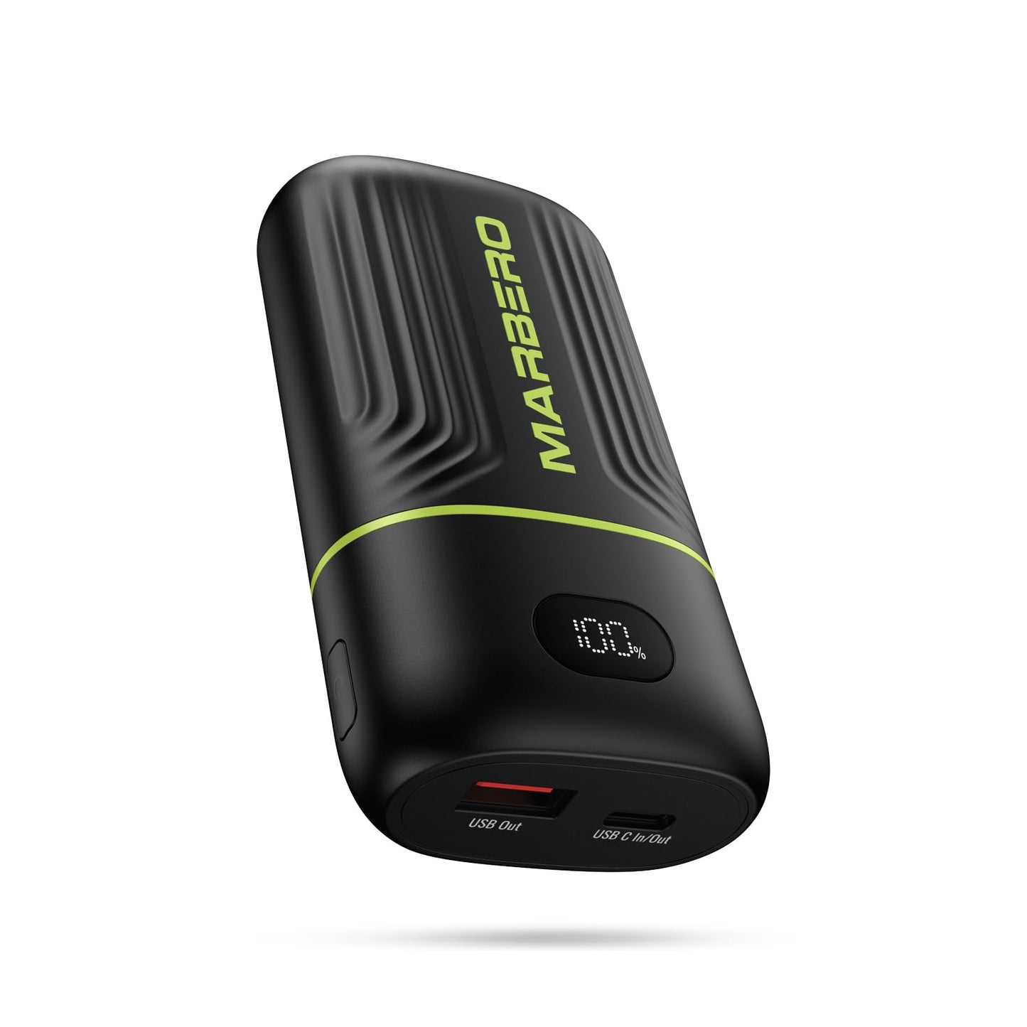 Marbero Portable Charger 10000Mah Mini Power Bank Usb C In&Out Fast Charging Battery Pack Compact External Phone Powerbank Compa