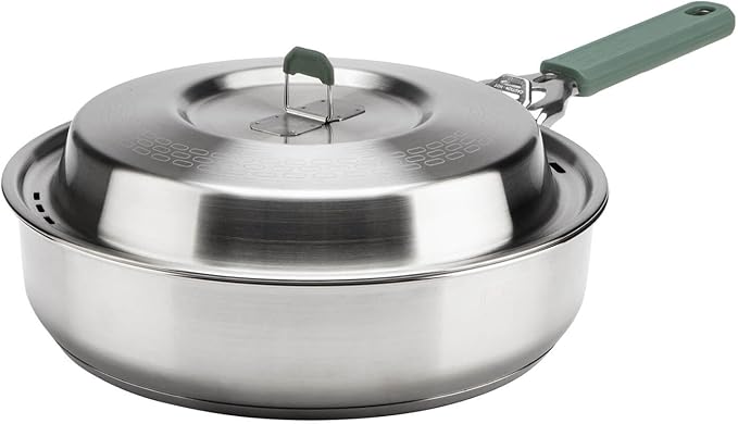 Gerber Gear ComplEAT Saute Pan - Portable Outdoor Saute Pan with Stainless Steel Construction - Premium Camp Cookware - Fe...