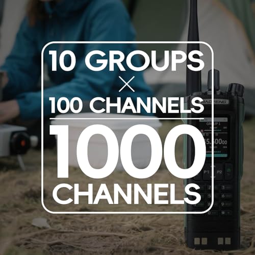 BAOFENG UV-32 GPS 10W Ham Radio Handheld Long Range Two Way Radio with APP Programming, NOAA Weather Receiver, and Copy Fr...