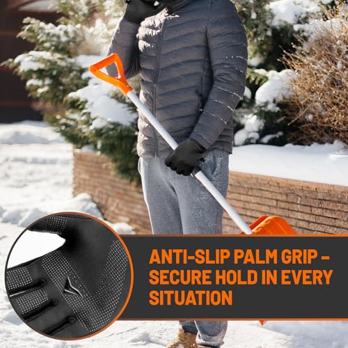 GXCROR Winter Gloves with Windproof & 3M Thermal Insulation, Touchscreen & Anti-Slip, Ideal for Running, Cycling, Hiking, ...