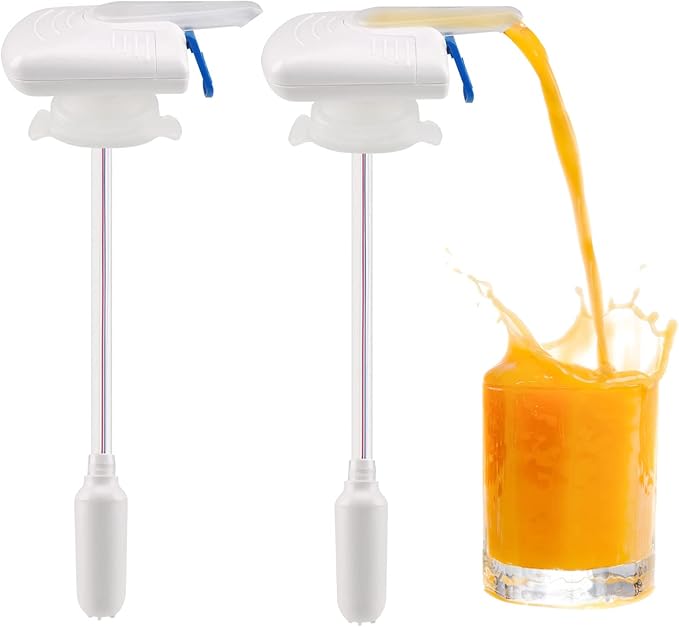 2Pack Automatic Drink Dispenser, Milk Dispenser for Fridge Gallon, Milk Gallon Dispenser, Can Prevent Milk Juice Beer Spil...