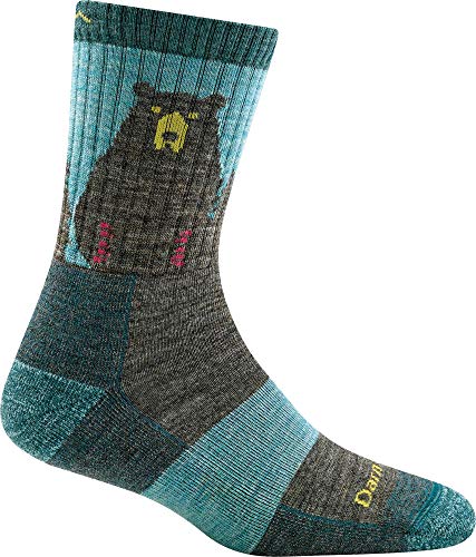 Darn Tough Women's Bear Town Micro Crew Lightweight with Cushion Sock (Style 1970) -