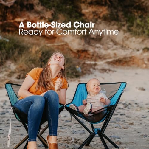 CLIQ Portable Chair Version 1.0 - Lightweight Folding Chair for Camping - Supports 300 Lbs - Perfect for Outdoor Adventure...