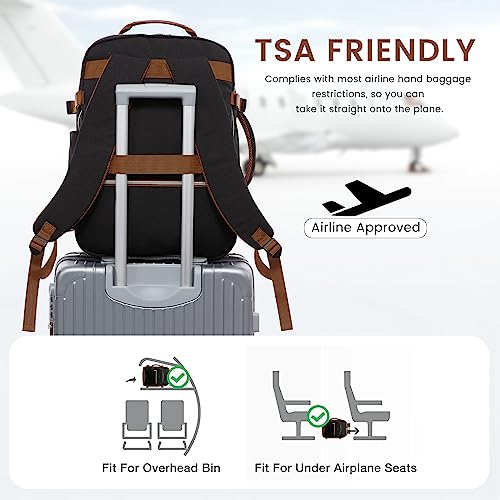 LOVEVOOK 40L Large Travel Backpack for Women Men, 17 Inch Carry on Backpack for Traveling on Airplane, Personal Item Bag A...