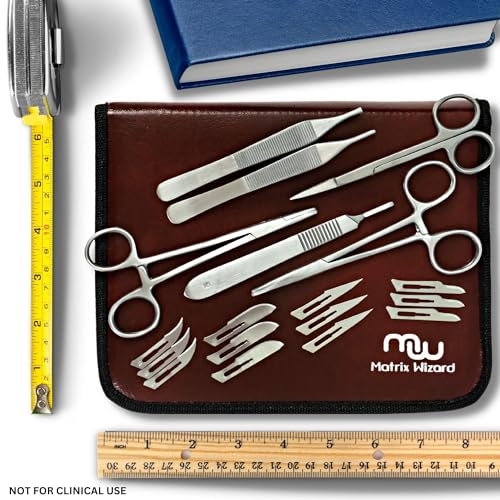 Sterile Sutures Thread with Needle Plus Tools: Extra Large Mixed Dissolvable and Non-Dissolvable Suture 47 Units - Camping...