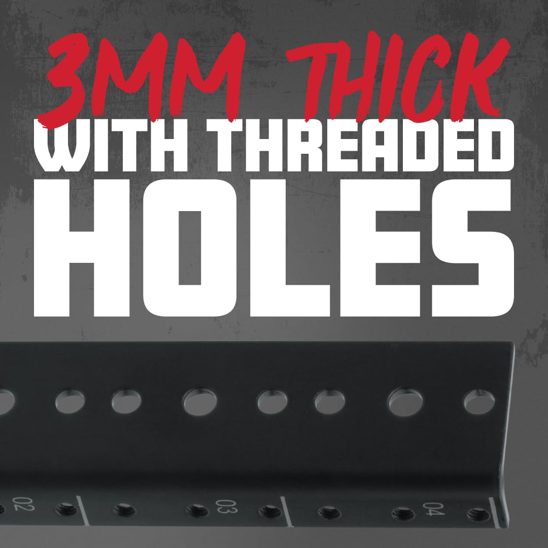 Gator Rackworks Heavy Duty Steel Rack Rail Set, 4U Rack Size (Grw-Rackrail-04U)