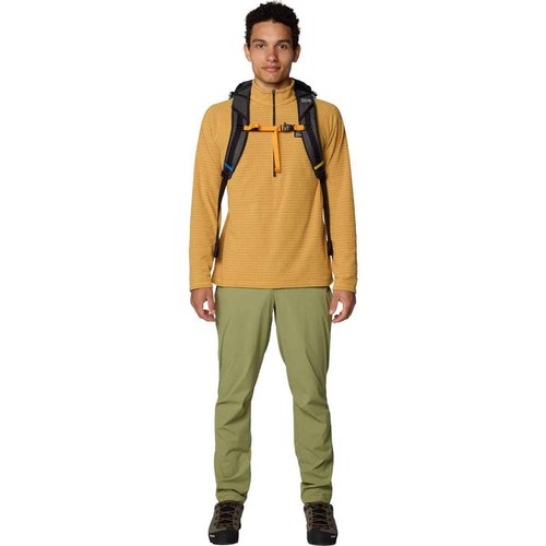 Mountain Hardwear Men's Summit Grid Half Zip, Sundown Gold, Medium