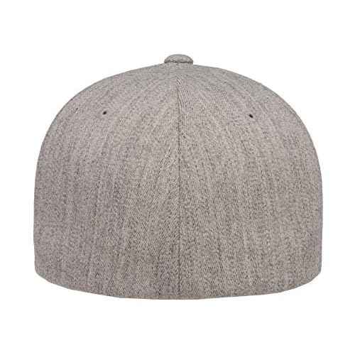 Flexfit Mens Wool Blend Hat, Heather, Small-Medium US Black