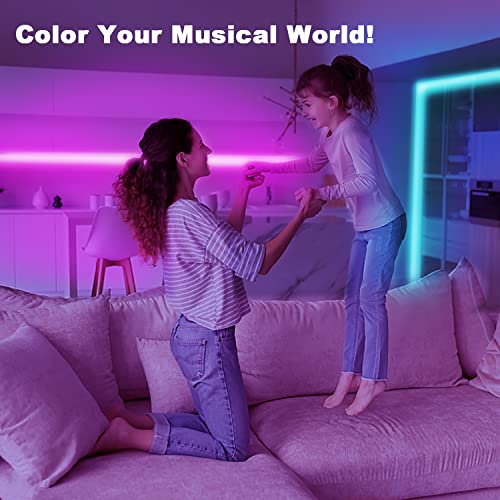 dalattin Led Lights for Bedroom 200ft, Smart Led Strip Lights with App Control Remote, RGB LED Light Strips, 24V Led Strip...