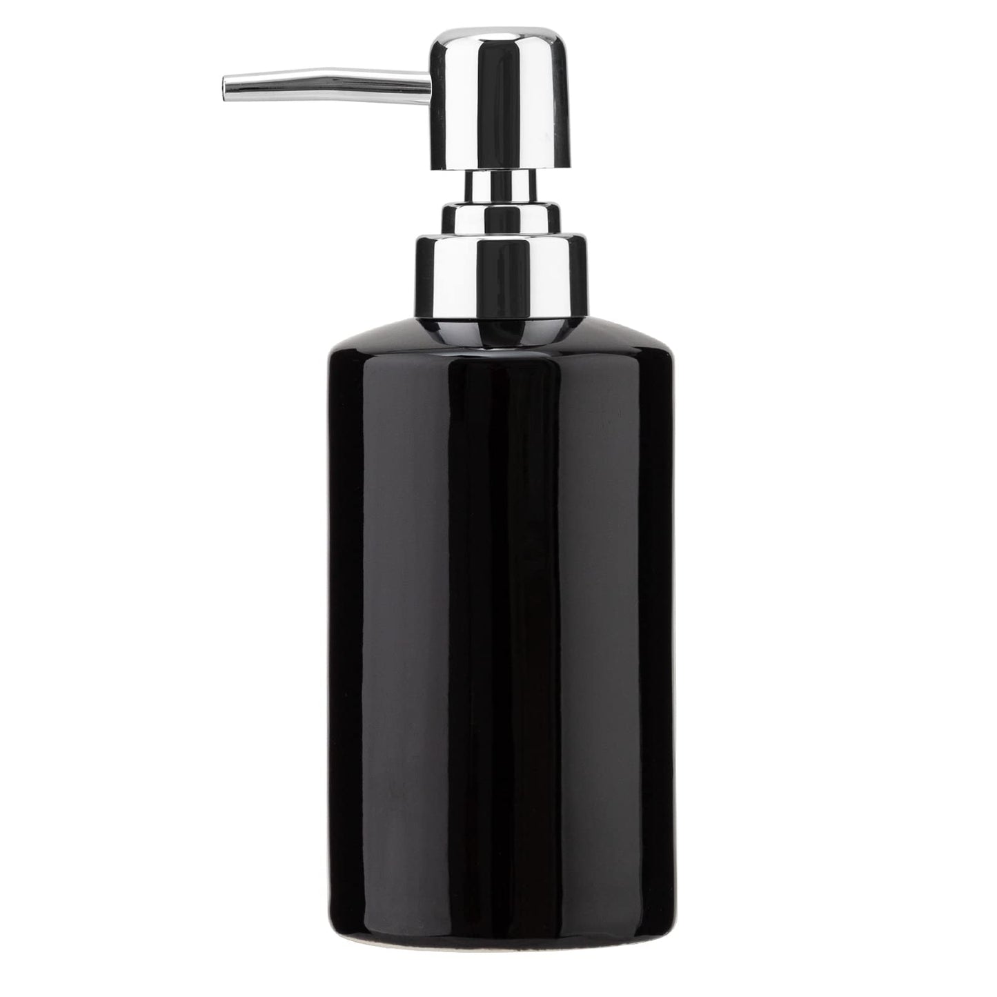 FE Soap Dispenser, 300ml/10oz Ceramic Liquid Soap Pump Dispenser, Refillable Dish Soap Dispenser for Kitchen Bathroom Washroom (White)
