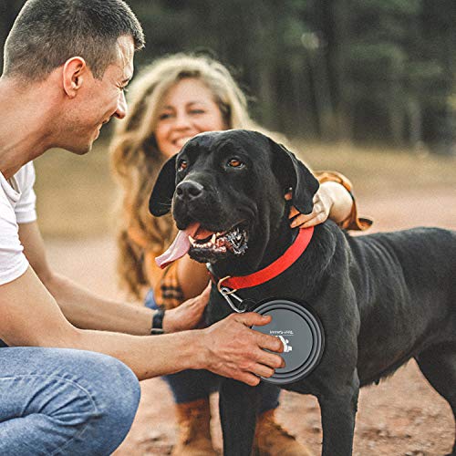 Collapsible Dog Bowls for Travel, 2-Pack Dog Portable Water Bowl for Dogs Cats Pet Foldable Feeding Watering Dish for Trav...