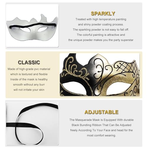 Masquerade Masks for Women Men Couple Venetian Halloween Mask for Carnival Costume Party Prom Ball