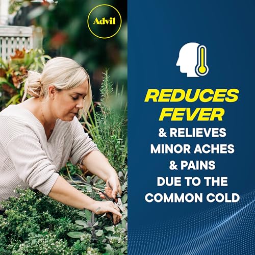 Advil Pain Reliever and Fever Reducer, Pain Relief Medicine with Ibuprofen 200mg for Headache, Backache, Menstrual Pain an...