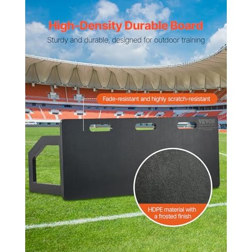 VEVOR Portable Soccer Wall with 2 Angles Rebound, Foldable HDPE Kickback Rebound Board, Soccer Training Equipment for Kids and Adults, Passing & Shooting Practice