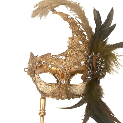 MasqStudio Brocade Lace Masquerade Ball Mask Burlesque Mardi Gras Birthday Prom Wedding Party