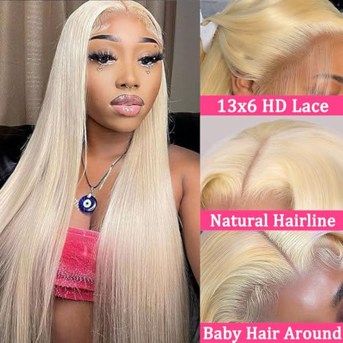 613 13x6 Lace Front Wig Human Hair 20 Inch 200 Density Straight Lace Frontal Wig Pre Plucked With Baby Hair