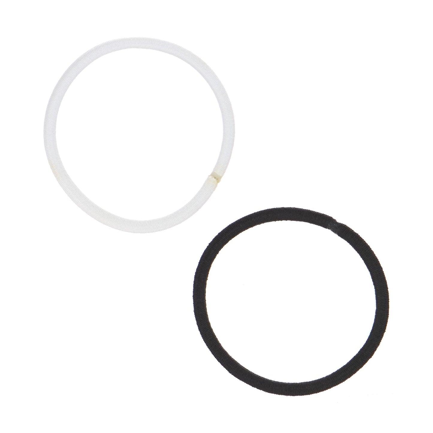 Expressions 216-Piece Hair Ties, 4mm Elastics Black & White Value Pack, No Metal Durable Ponytail Holders for Women, Suitable fo