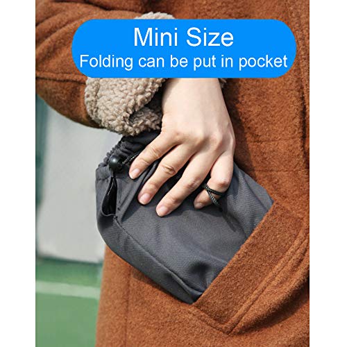 Qesonoo Mini Portable Folding Stool, Camping Fishing Stool for Adults Fishing Hiking Gardening and Beach with Carry Bag, H...