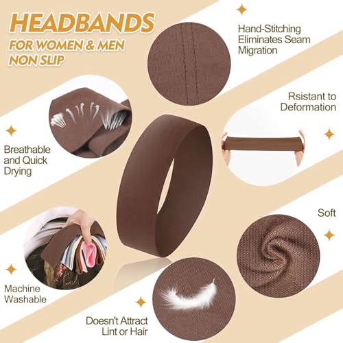 Headbands for Women Valentines Day Gifts for Her - 8 Pcs Head Bands Non Slip for Women's Hair Accessory Stretchy Fabric He...