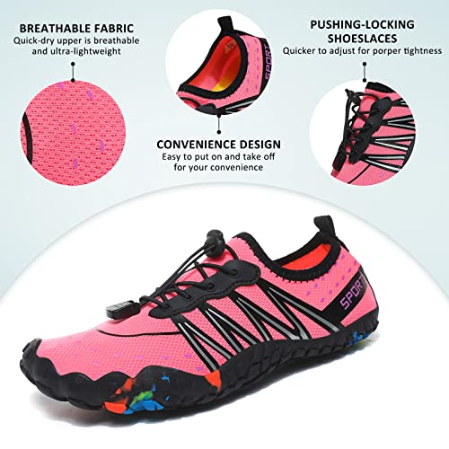 ziitop Water Shoes for Men Women Beach Barefoot Swim Rock Climbing Pool Shoes Socks, Anti-Slip Breathable Quick Dry Lightw...