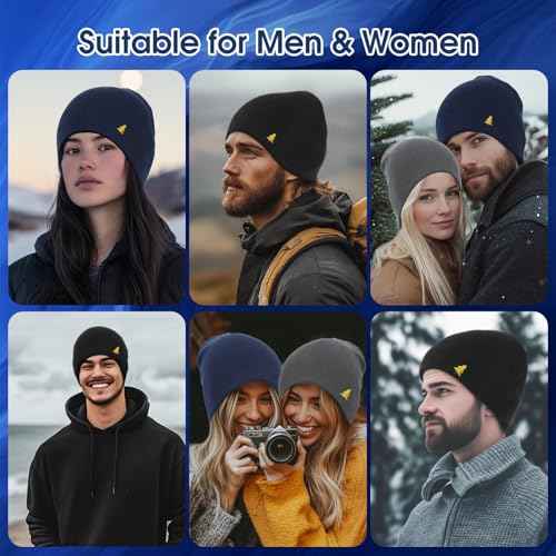 Donfri 100% Merino Wool Beanie Hats Men Women Winter Warm Hat Skull Cap Beanie Gift