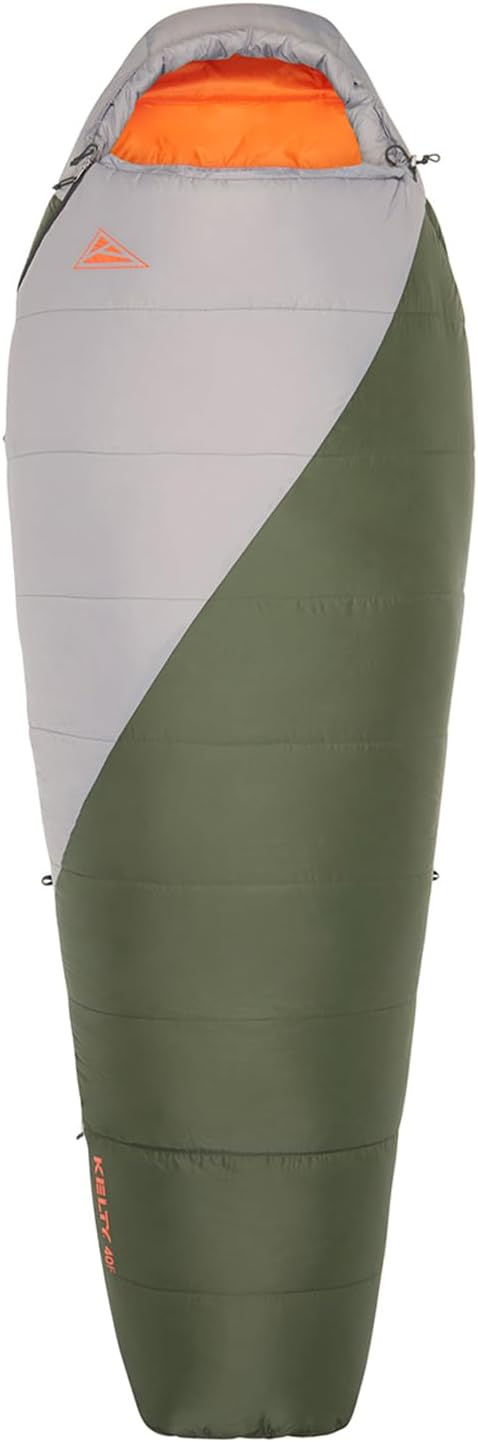 Kelty Cosmic Synthetic Fill 40 Degree Backpacking Sleeping Bag with Compression Straps, Compact and Lightweight