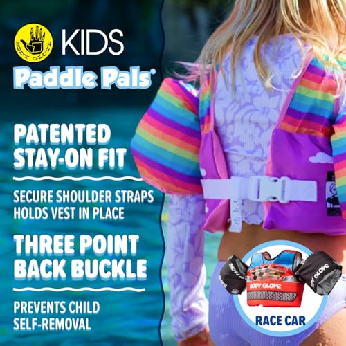 Body Glove Paddle Pals Motion Life Jackets - The Safest Patented U.S. Coast Guard Approved Kids Swim Vest 33-55 LBS