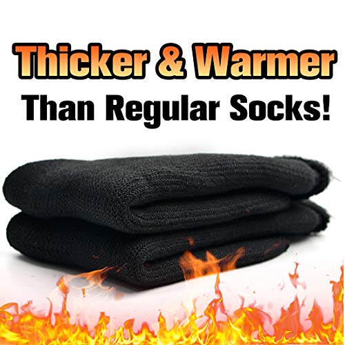 Busy Socks Winter Warm Thermal Socks for Men Women Extra Thick Insulated Heated Crew Boot Socks for Extreme Cold Weather