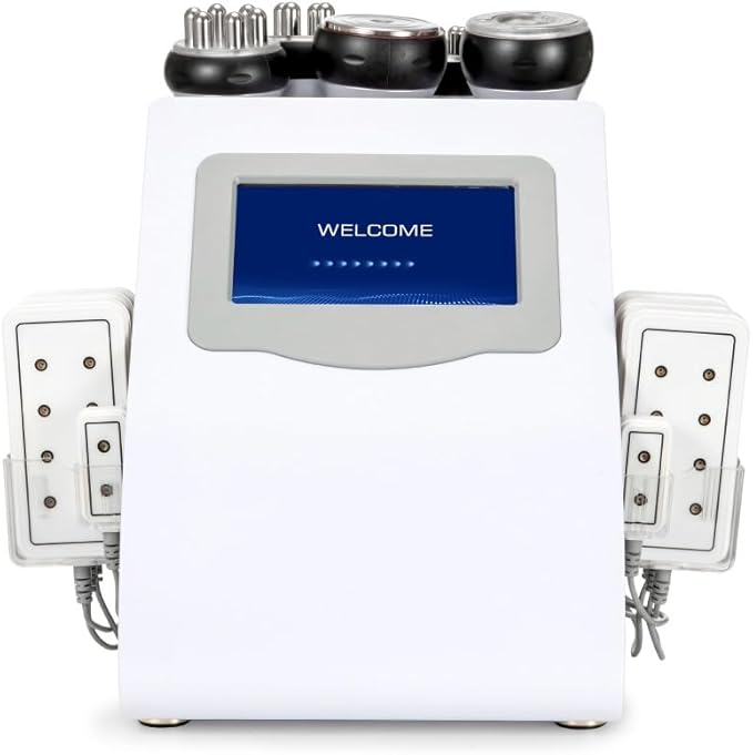 6-in-1 Body Sculpting Device with LCD Display, White [with Dedicated Site for Technical Support, Tutorials, and Warranty]