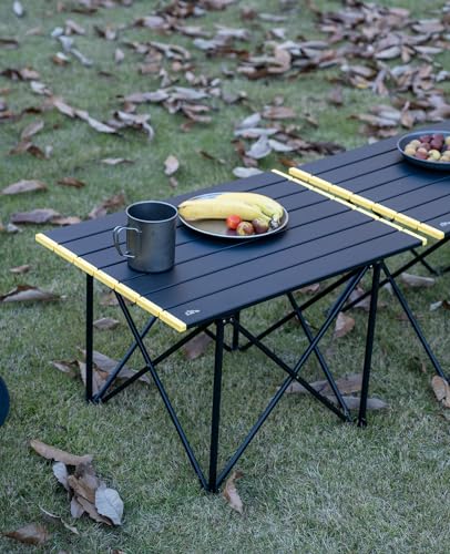 iClimb 1 Ultralight Folding Table and 1 Light Two-Heights Compact Anti-Sinking Chair Bundle, Ultralight Compact for Adults...