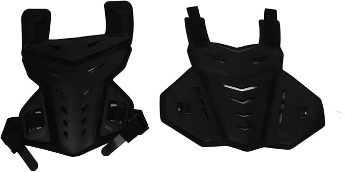 Motorcycle Riding Vest Body Protector, Shockproof Breathable Chest Back Guard For Outdoor Sports, Black Riding Safety Gear