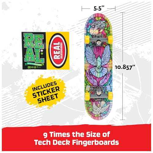 Tech Deck, Real Skateboards Handboard; Authentic Mini Skateboards, Kids Toys for Boys & Girls, Ages 6 and up (Hands Use Only)