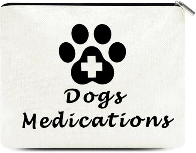 Dogs Medications Makeup Bags for Veterinarian Appreciation Retirement Gift Vet Techs Gift for Dog Pet Lovers Birthday Chri...