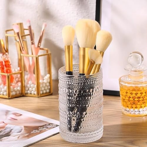 Dingerjar Hobnail Drinking Glasses set of 6（13 oz） Hobnail Water KItchen Glassware, Embossed Vintage Juice Glasses Tall Ba...
