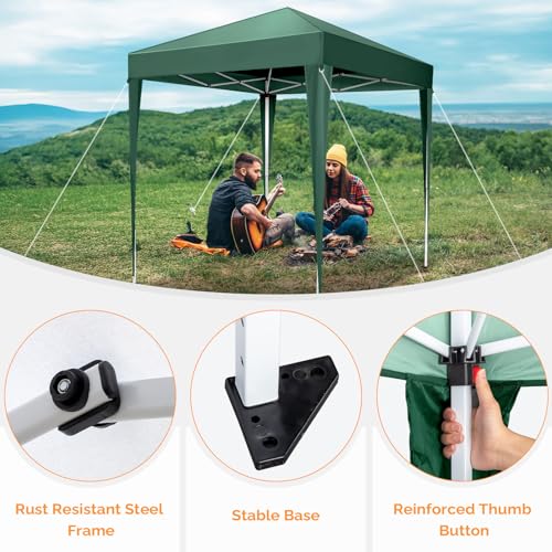 VINGLI Pop Up Canopy Tent with Sidewalls, Outdoor Gazebo Canopy Tent, Patio Event Tents Outdoor Event Shelter for Parties...