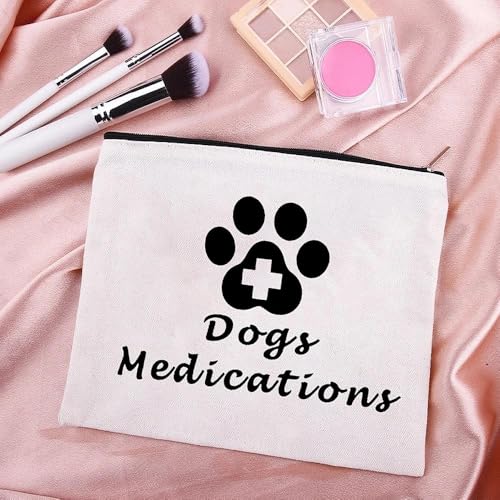 Dogs Medications Makeup Bags for Veterinarian Appreciation Retirement Gift Vet Techs Gift for Dog Pet Lovers Birthday Chri...